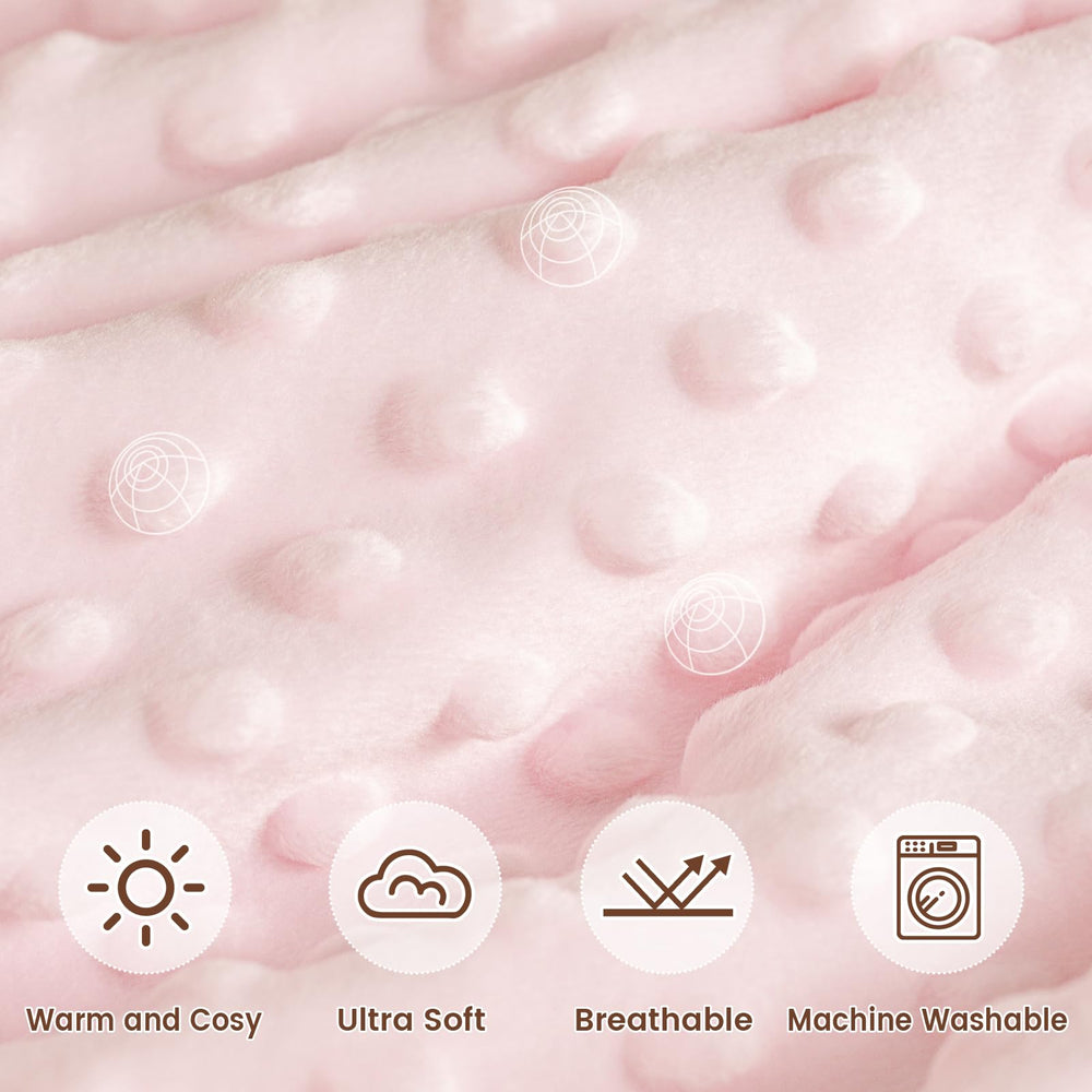 David's Kids blanket with raised dots texture for soothing baby naps.