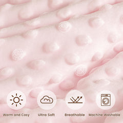 David's Kids blanket with raised dots texture for soothing baby naps.
