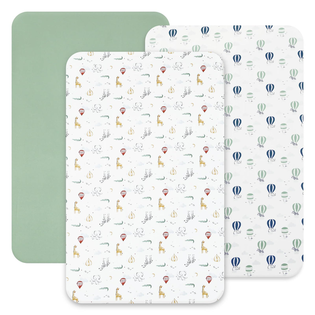David's Kids mini crib sheets with animals patterns provide cozy, breathable comfort for naps.
