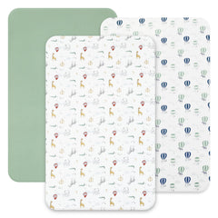 David's Kids mini crib sheets with animals patterns provide cozy, breathable comfort for naps.