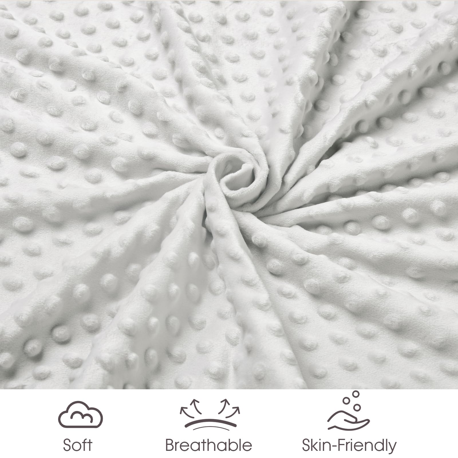David's Kids Minky Blanket 30x40 inch size is portable for cribs, car seats, and picnics.