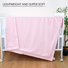 David's Kids Minky blanket 40x50 inches ideal for crib storage and versatile use