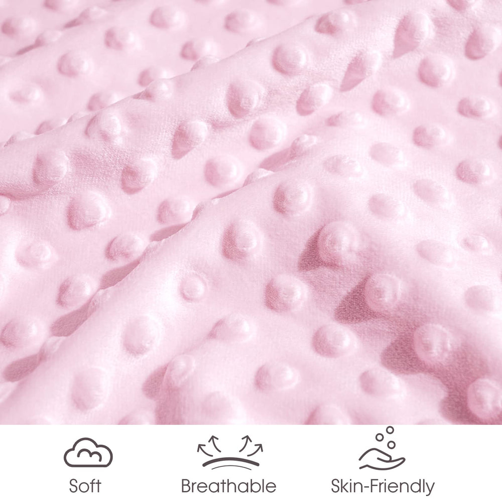 David's Kids Minky blanket in pink complements nurseries and gifting occasions