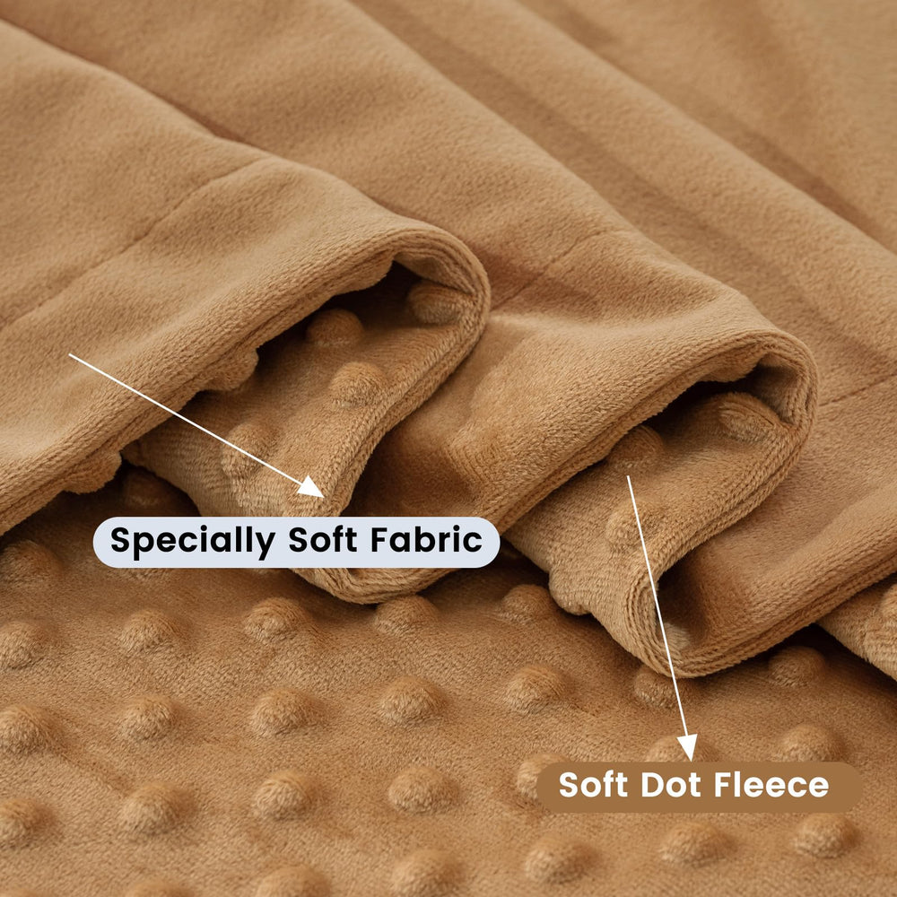 David's Kids Minky blanket front and back fleece textures for comfort