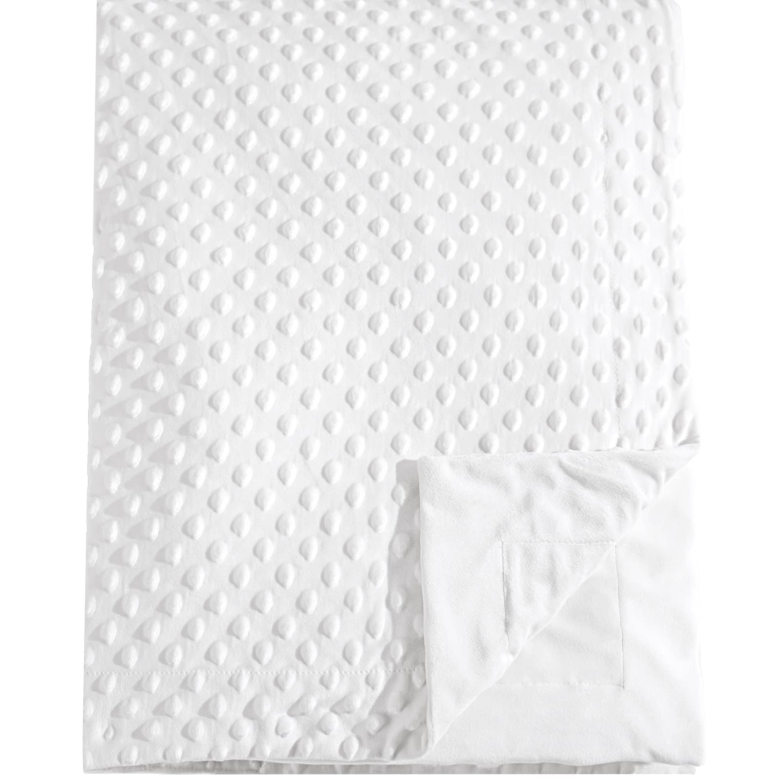 David's Kids Minky blanket front dots detail for visual stimulation and cozy comfort
