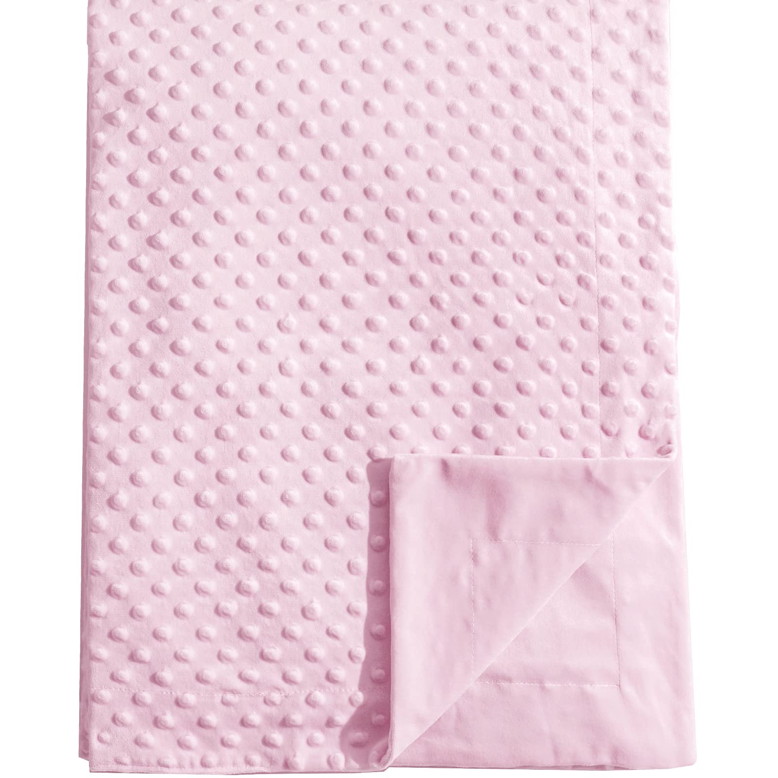 David's Kids Minky blanket front with raised dots for soothing texture during play