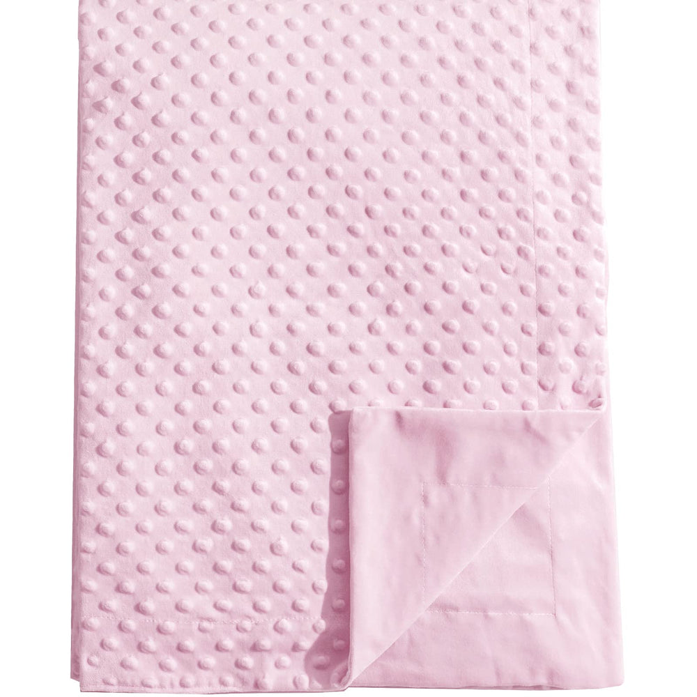 David's Kids Minky blanket front with raised dots for soothing texture during play