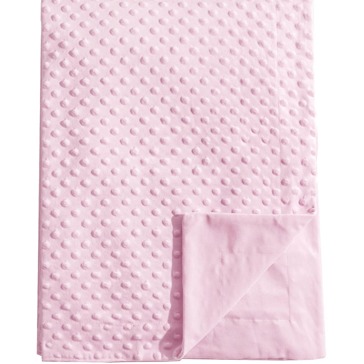 David's Kids Minky blanket front with raised dots for soothing texture during play