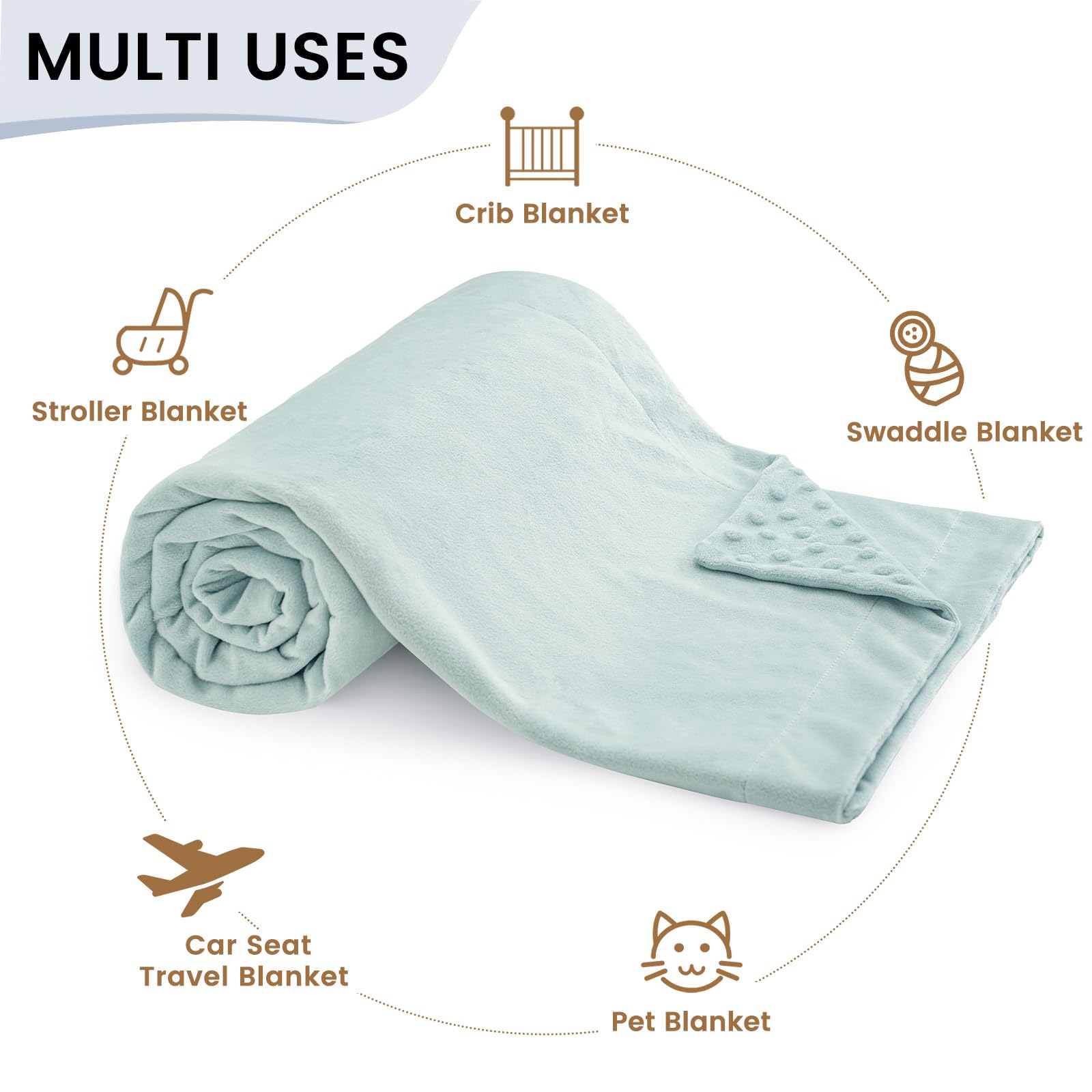 David's Kids Minky Blanket doubles as nursing cover for discreet feeding sessions.