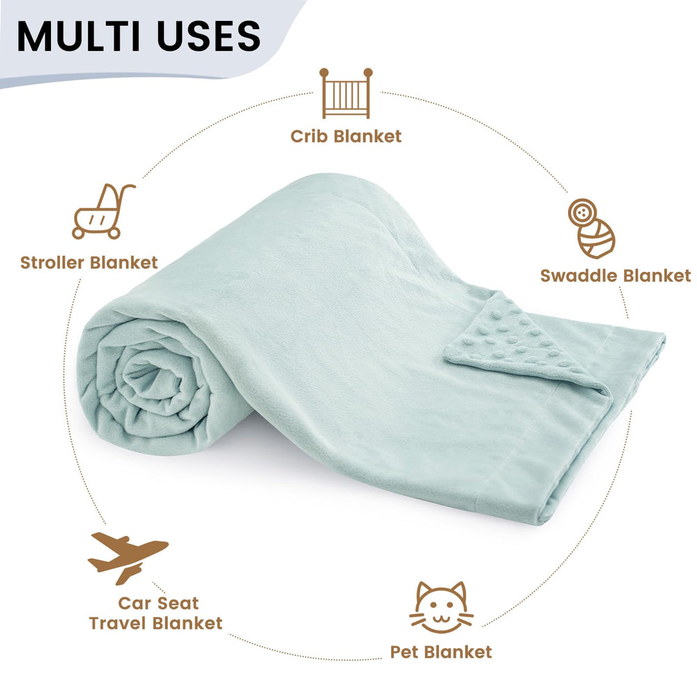 David's Kids Minky Blanket doubles as nursing cover for discreet feeding sessions.