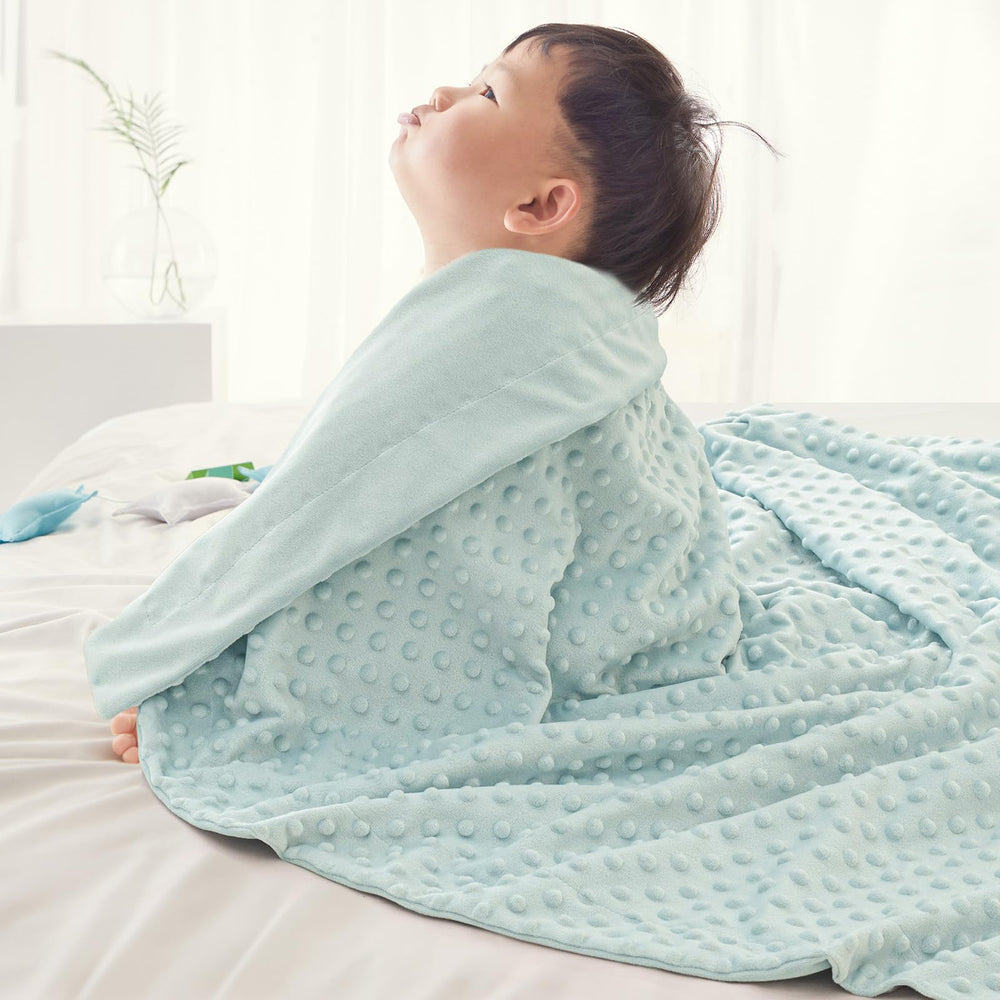 David's Kids Minky Blanket raised dots front provide visual stimulation for tiny explorers.