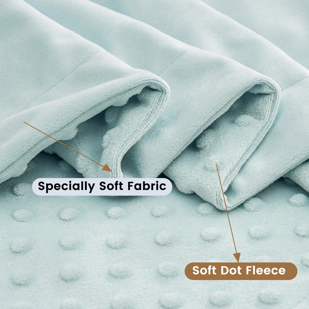 David's Kids Minky Blanket soft back side offers breathable warmth for all seasons.