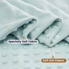 David's Kids Minky Blanket soft back side offers breathable warmth for all seasons.