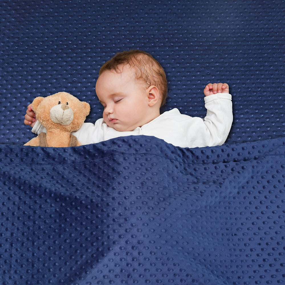 David's Kids minky blanket doubles as a stroller cover.