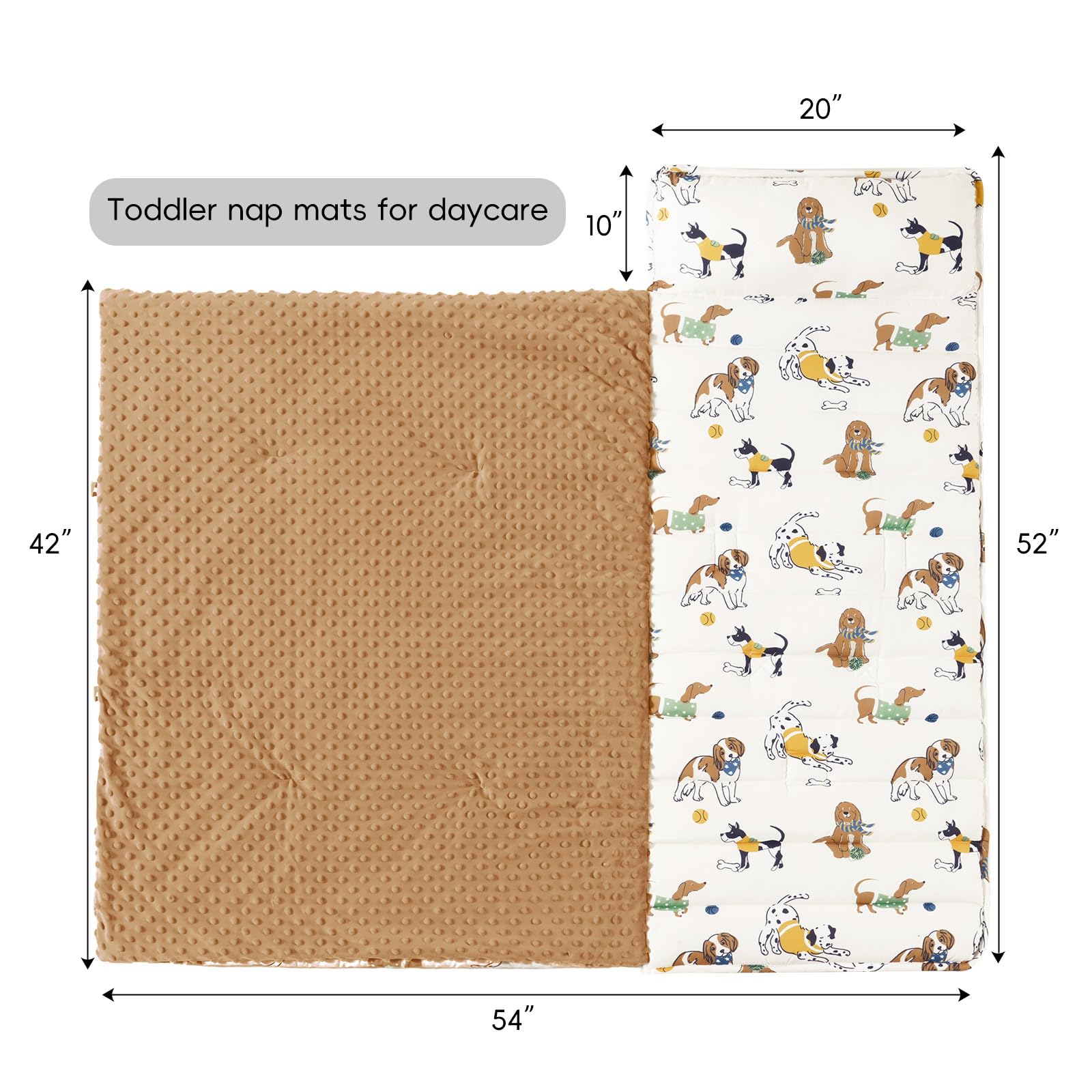 David's Kids Minky fleece blanket adds extra warmth for nap time.