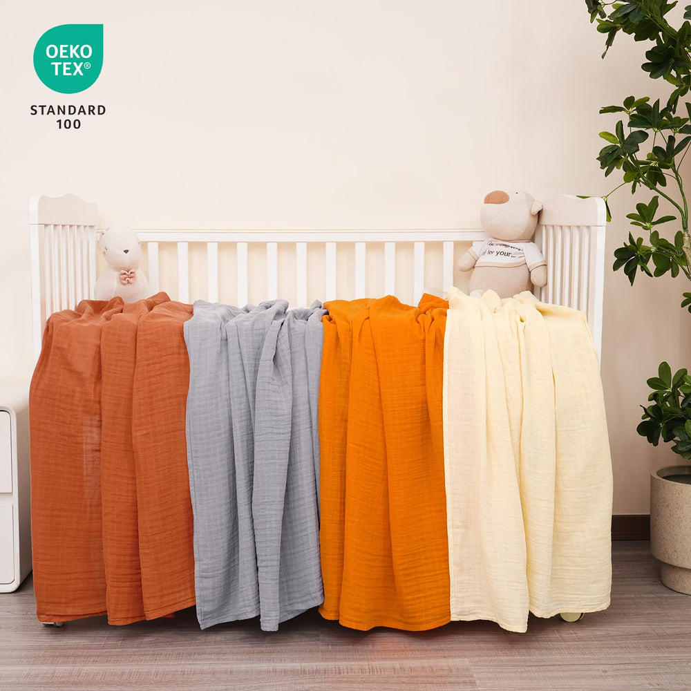 David's Kids muslin blanket 47x47 size shown as a cozy swaddle option.