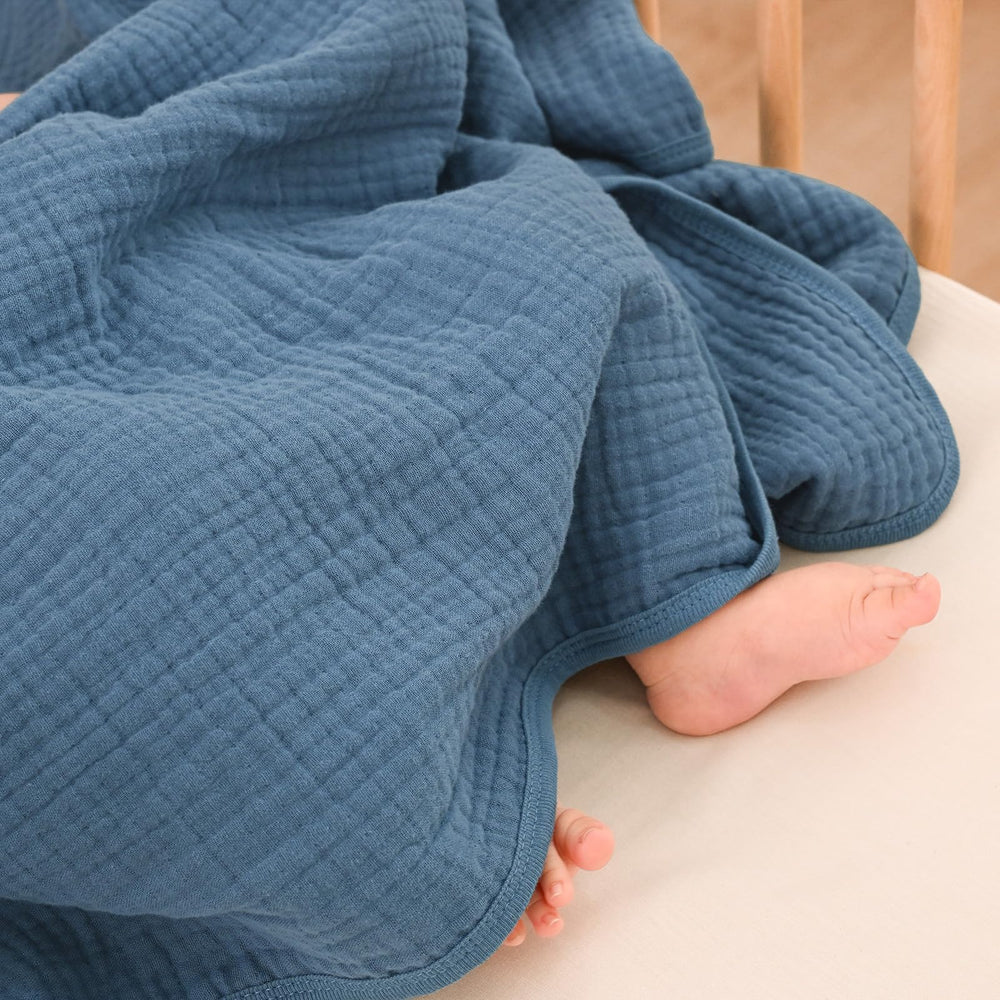 David's Kids muslin blanket after washing remains soft and colorfast.