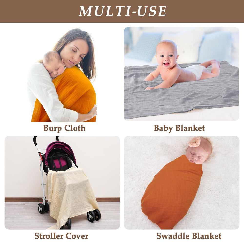 David's Kids muslin blanket large pack image emphasizes value and convenience.