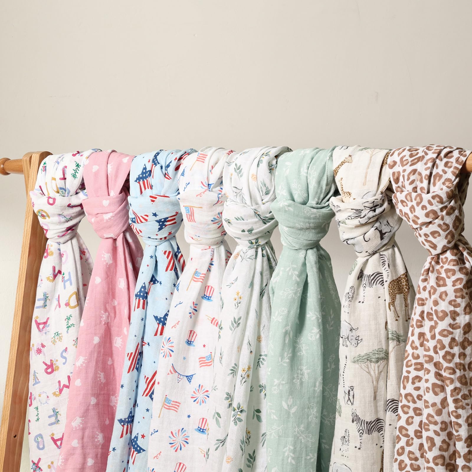 David's Kids muslin blanket large size provides versatile swaddling, burp cloth, and play mat uses.