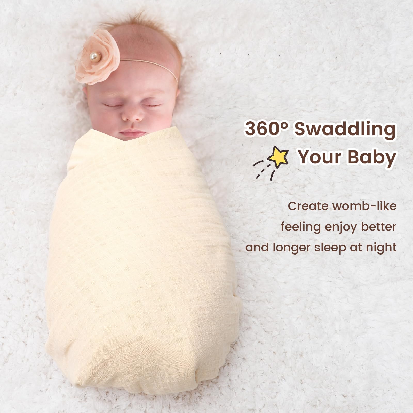 David's Kids muslin blanket care label highlights machine washable durability.