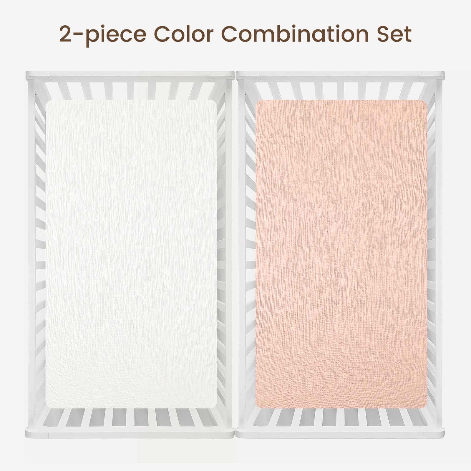 David's Kids Muslin Crib Sheets machine-wash care instruction highlight