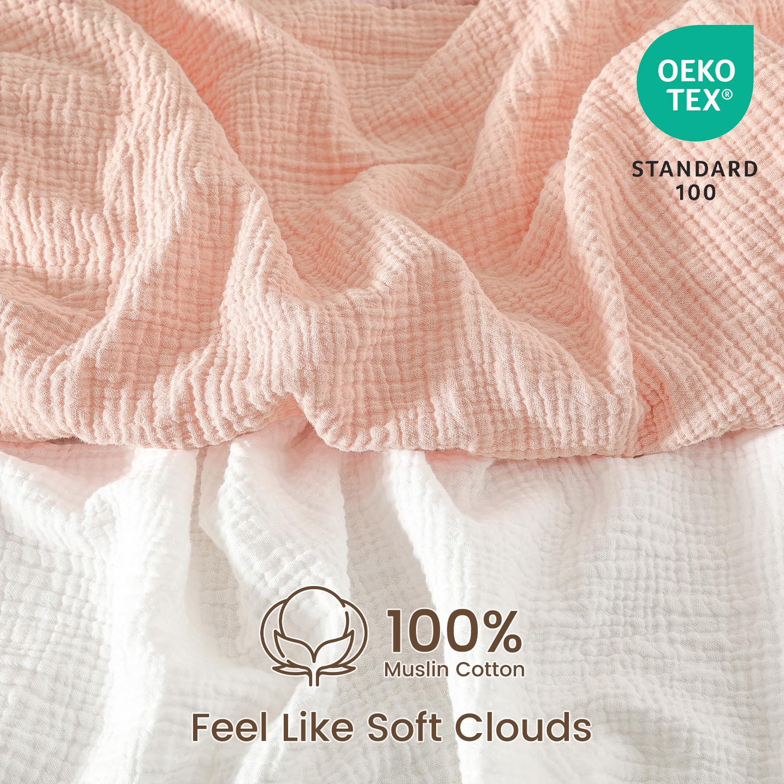 David's Kids muslin mini crib sheets English Rose ready for cozy year-round naps
