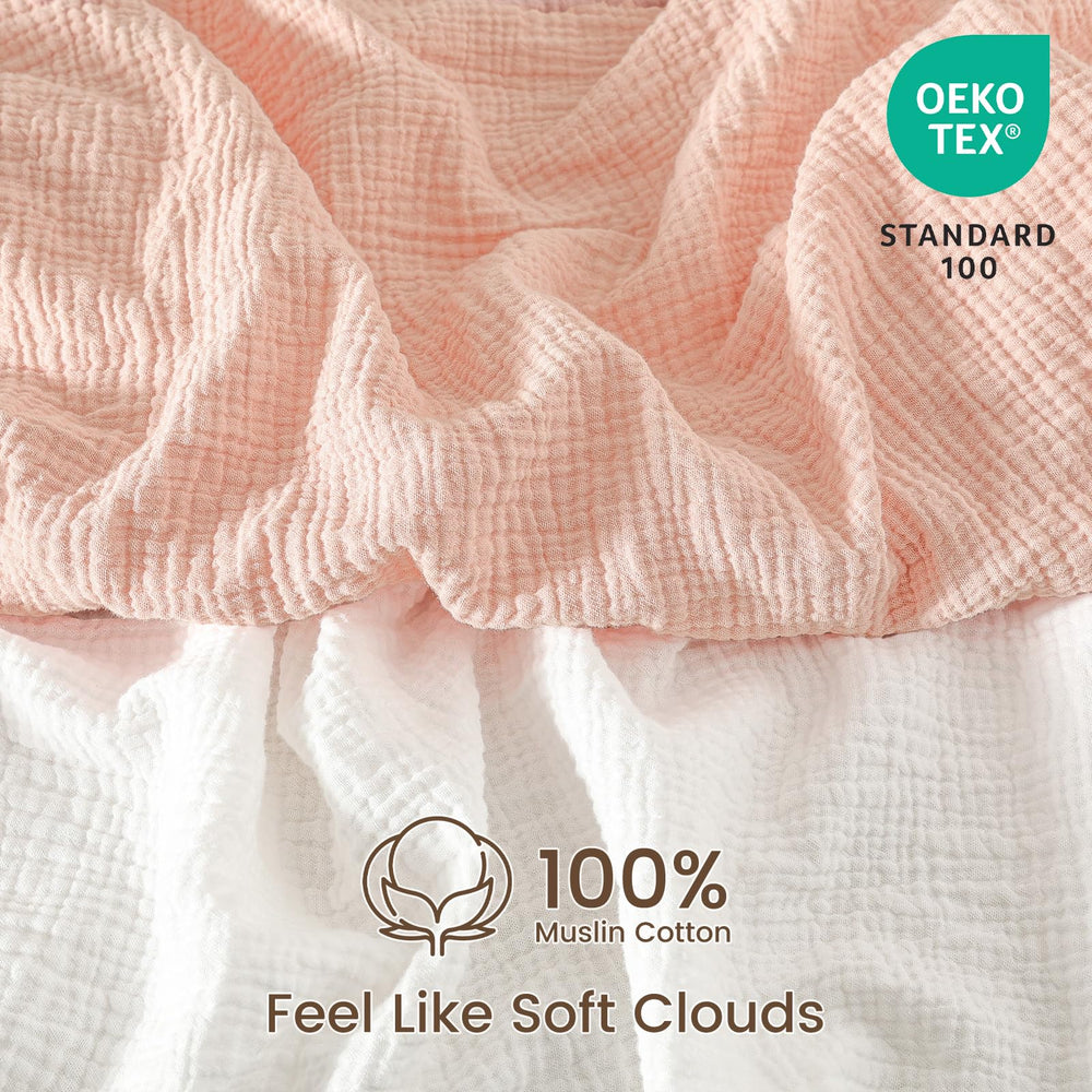 David's Kids muslin mini crib sheets English Rose ready for cozy year-round naps
