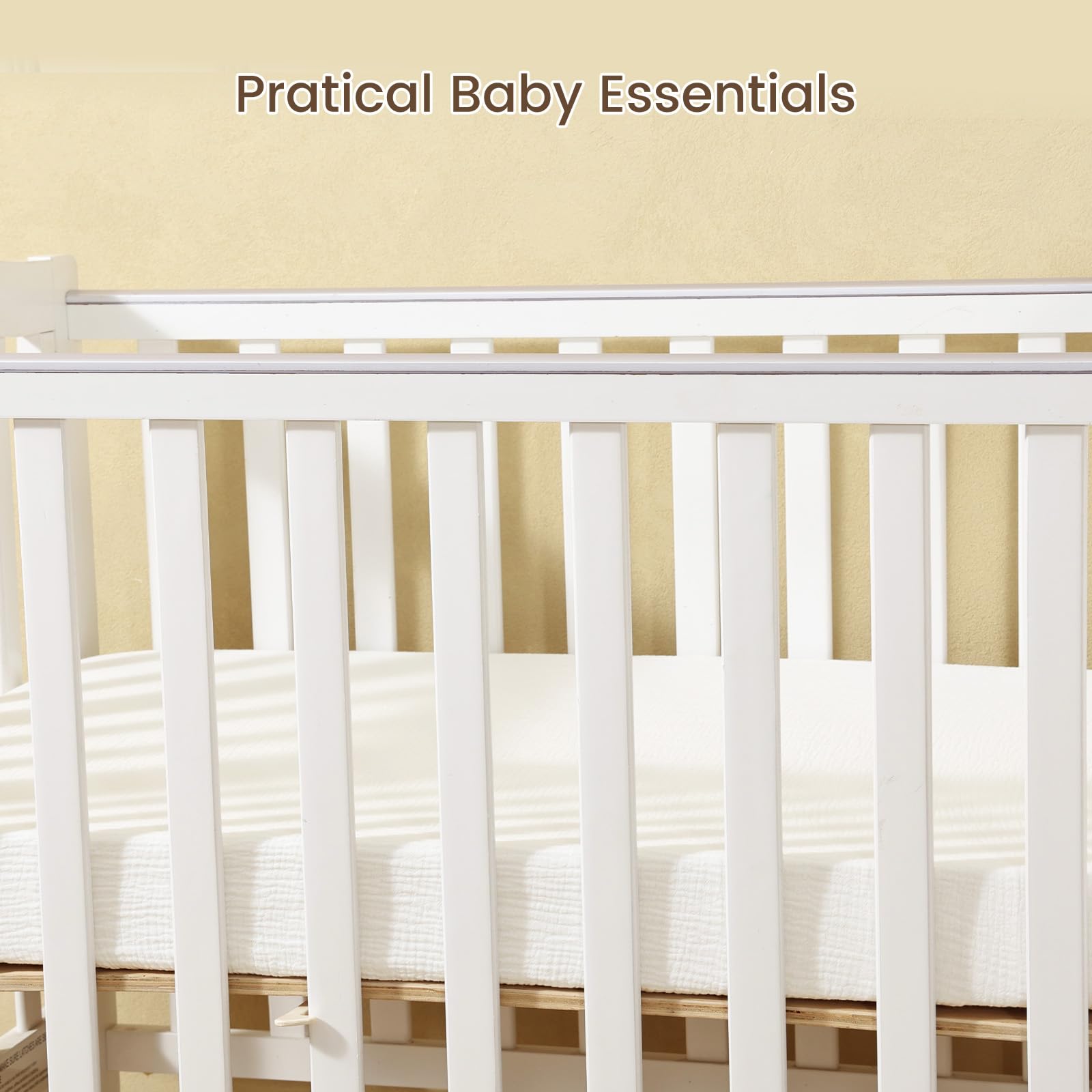 David's Kids muslin mini-crib sheets reinforced stitching for lasting durability