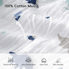 David's Kids muslin sleep sack 2way zip close-up highlights easy diaper changes and secure closure