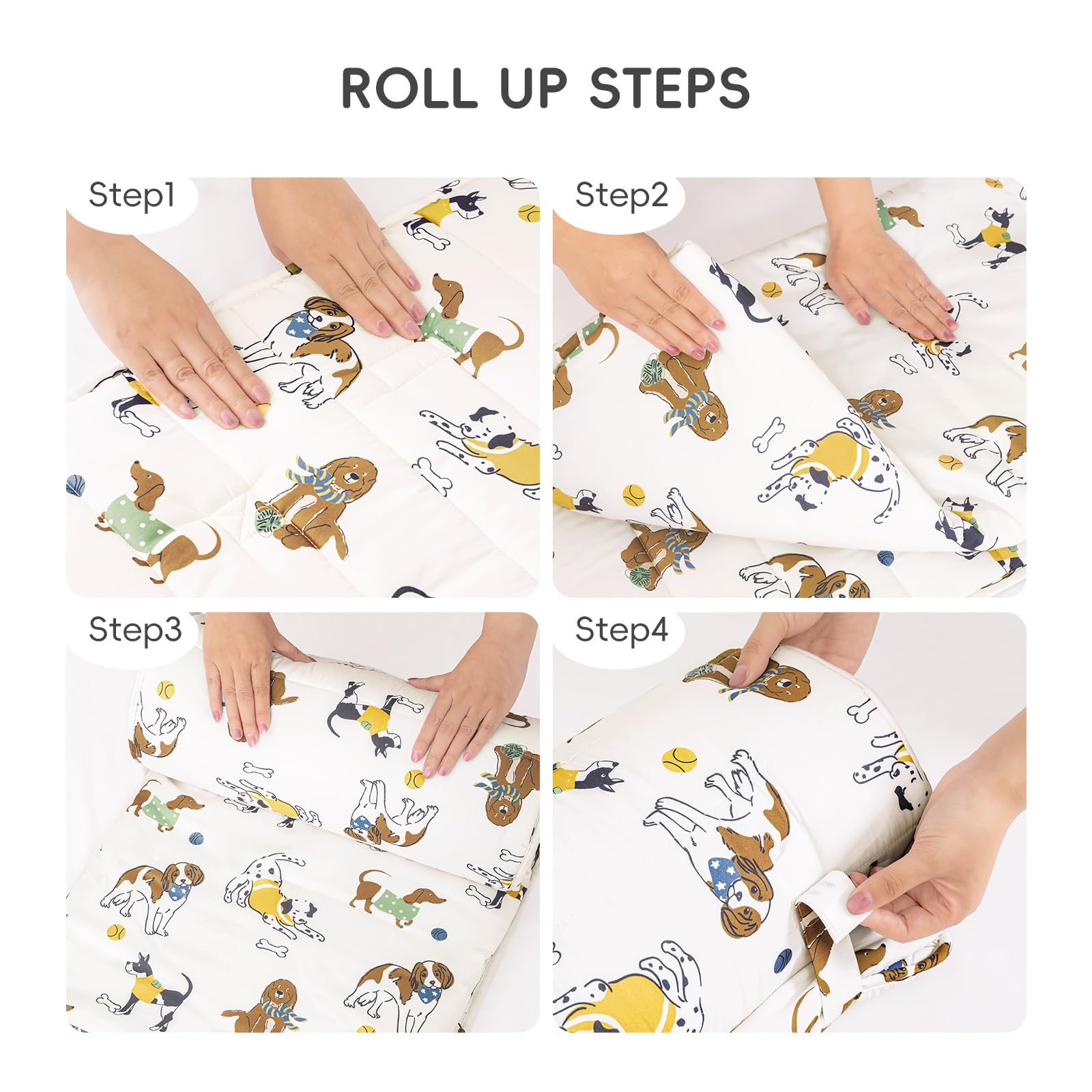David's Kids nap mat built-in nametag helps prevent mix-ups at school.
