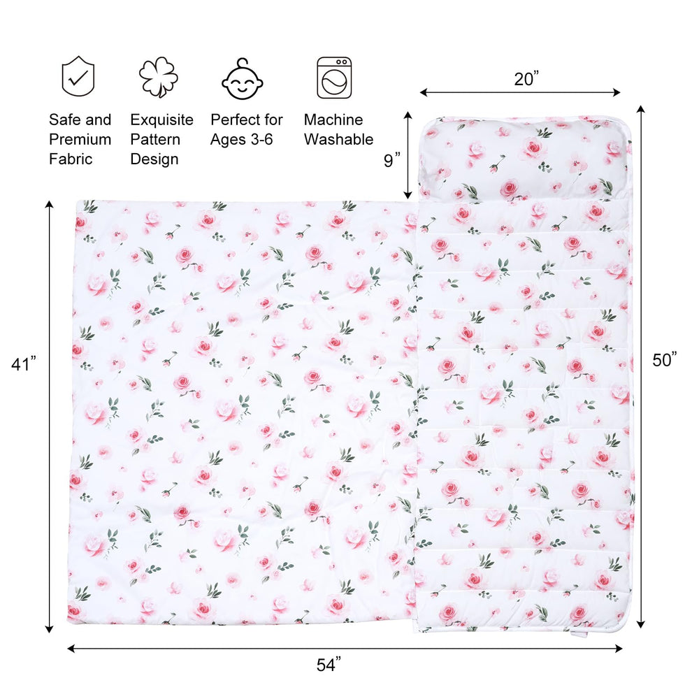 David's Kids nap mat closure straps and carrying handle for simple travel