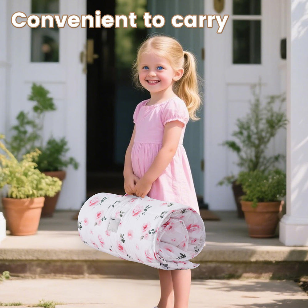 David's Kids nap mat measures 50x20 inches for ample coverage
