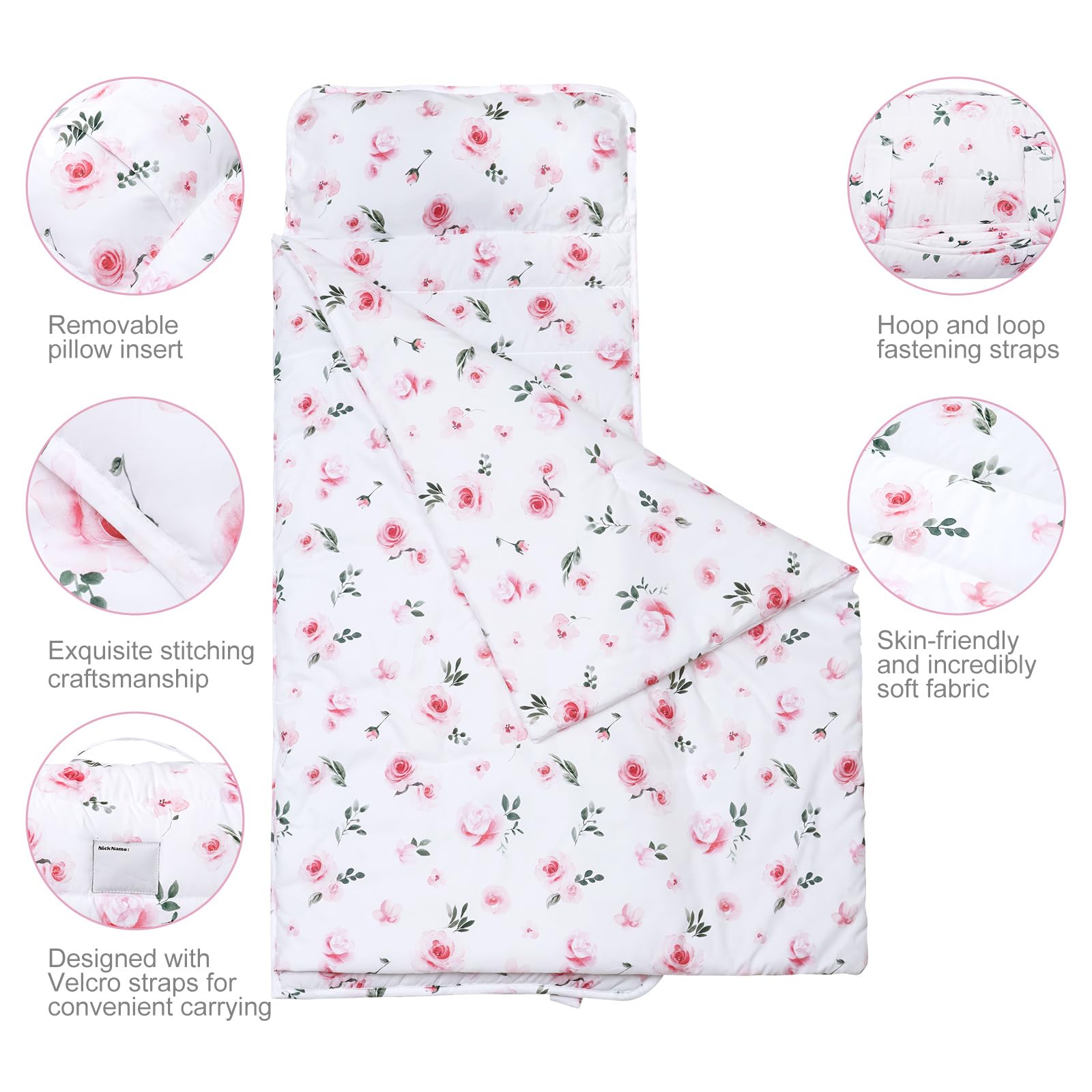 David's Kids nap mat lightweight breathable fabric for year-round coziness