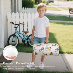 David's Kids nap mat pattern is adorable and kid-friendly for cozy rest.