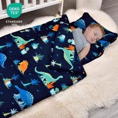 David's Kids nap mat roll-up design makes storage and travel effortless for daycare and preschool.