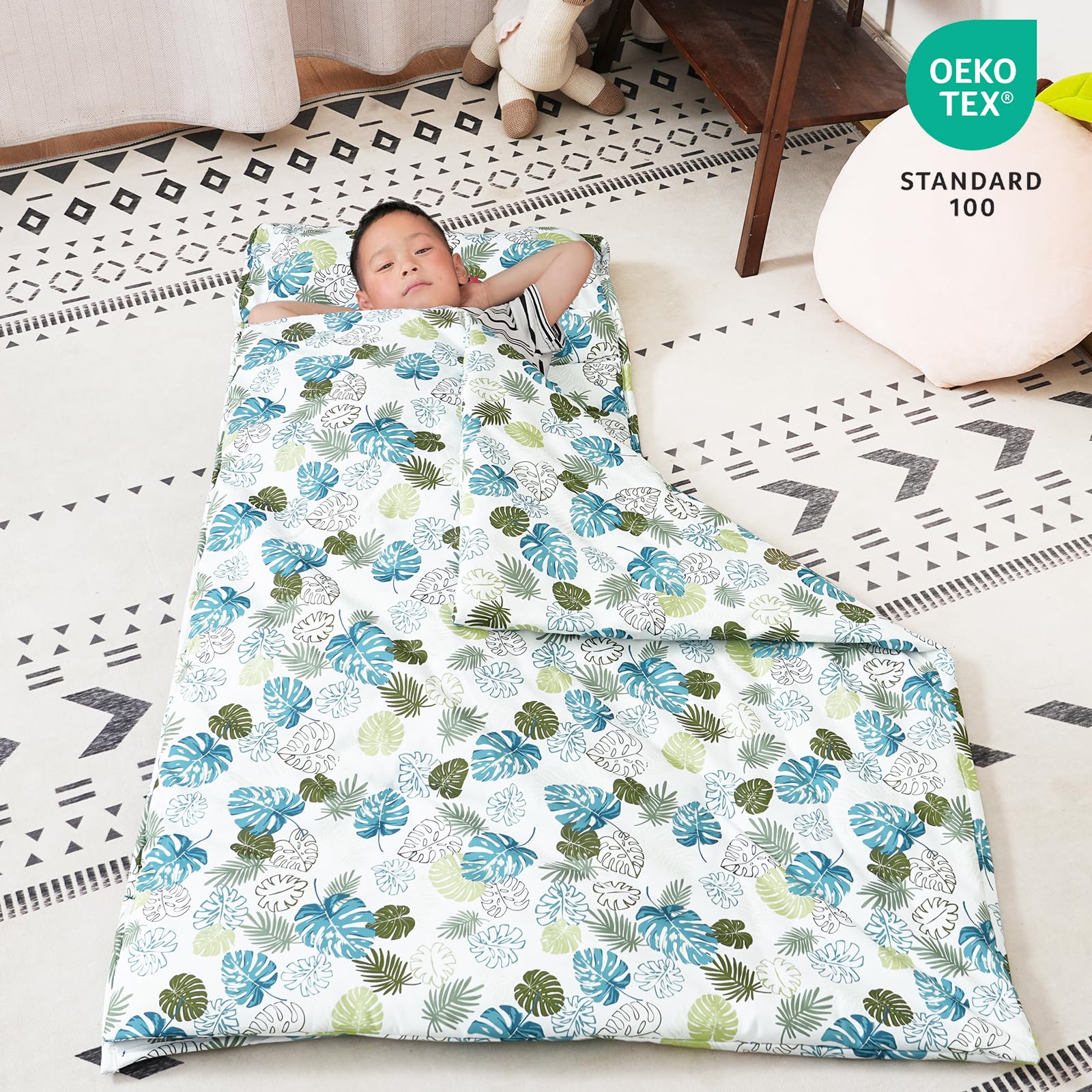 david's kids nap mat rolled design for easy storage and travel