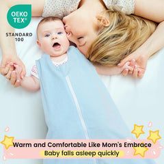 David's Kids sleep sack 2-way zipper for easy diaper changes.