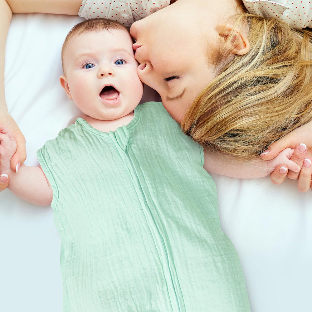 David's Kids sleep sack design provides extra room for kicking.