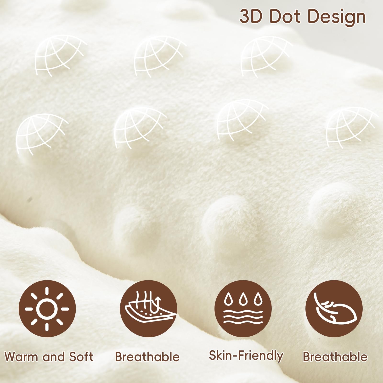 David's Kids sleep sack close-up shows soothing dots for visual interest.