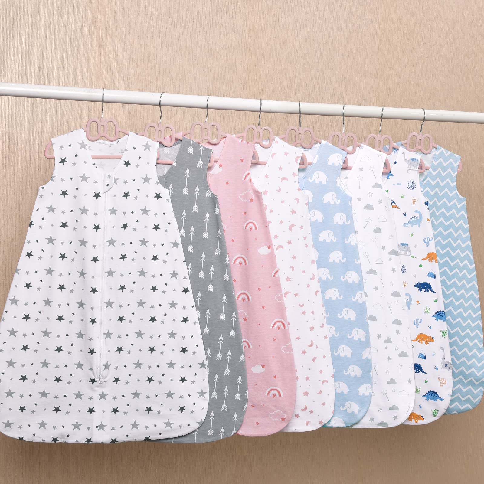 David's Kids sleep sack offers four sizes with OEKO-TEX 100 certification for safety and fit.
