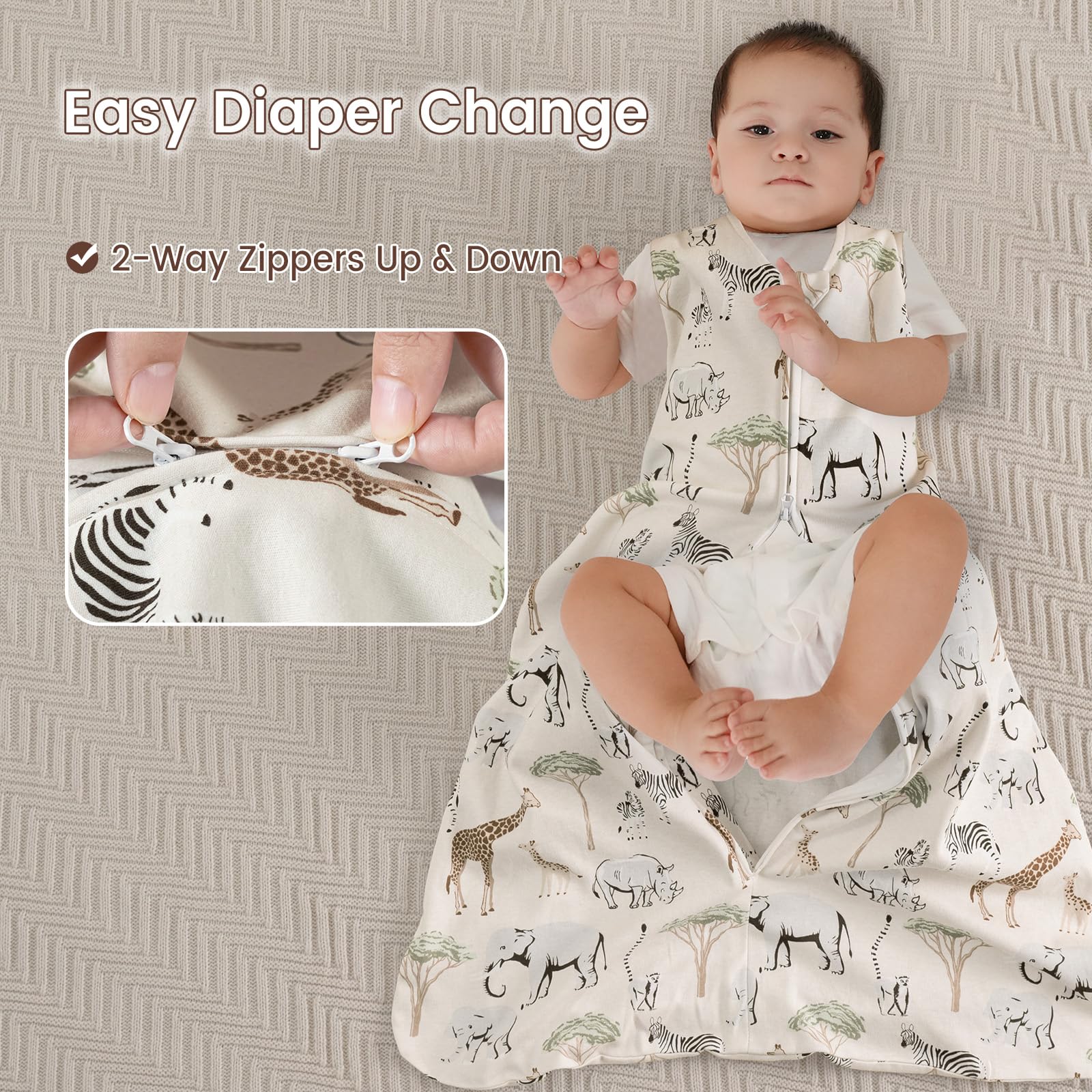David's Kids sleep sack durable fabric suitable for frequent washing