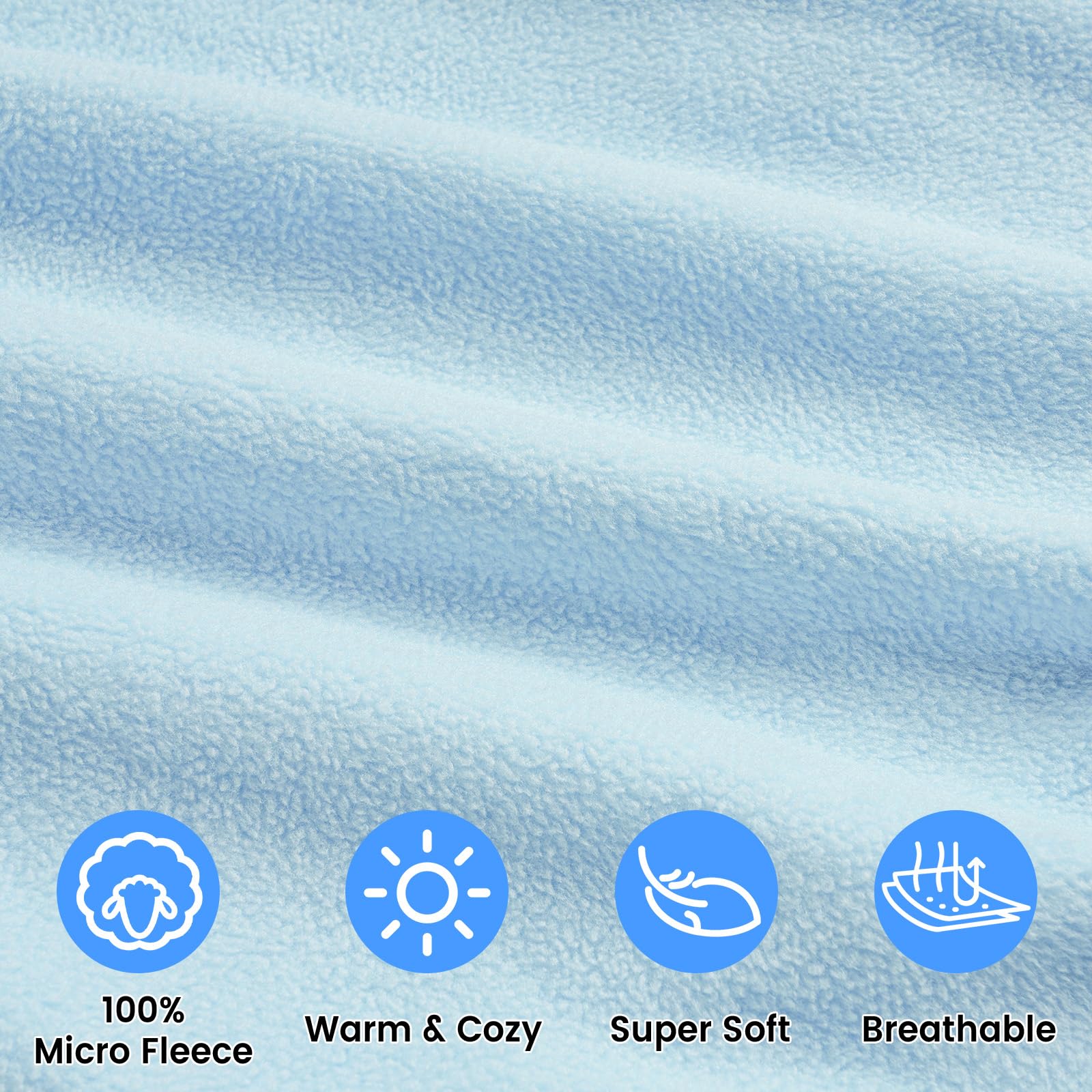 David's Kids sleep sack solid snow white blue color option.