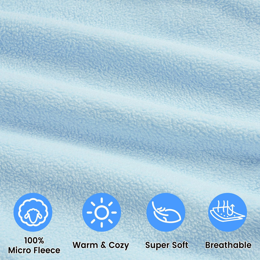 David's Kids sleep sack solid snow white blue color option.