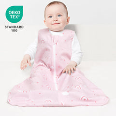 David's Kids sleep sack with two-way zipper enables easy diaper changes from top or bottom.