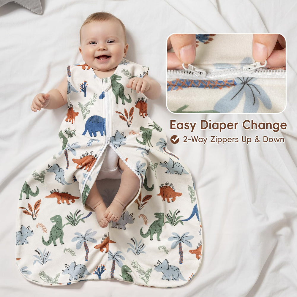 David's Kids sleeveless design enables arm movement and comfortable sleeping.