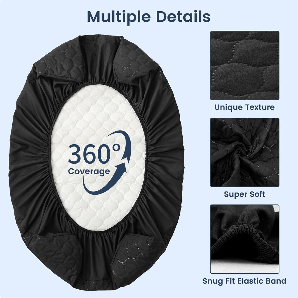 David's Kids soft, noiseless protector reduces crinkle sounds as baby moves.