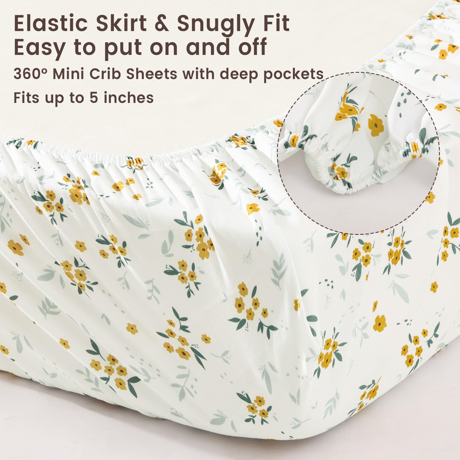 Davids Kids space pattern bassinet sheet for secure fit on bassinets.