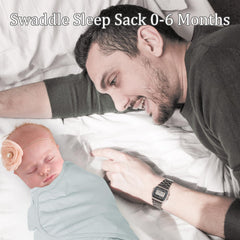 David's Kids swaddle wrap white fabric closeup, ultra-soft cotton for peaceful sleep.