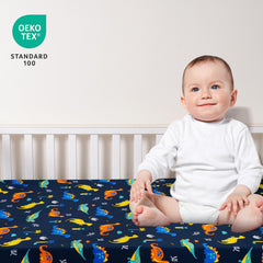 David's Kids three-pack crib sheets offer versatile colors and easy rotation for routine crib changes.