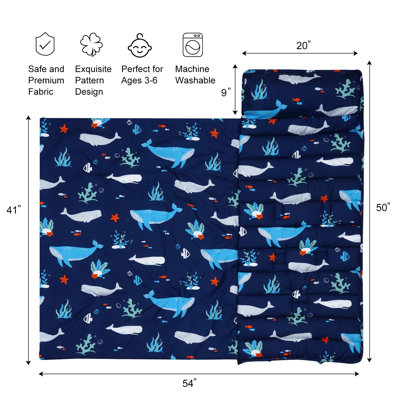 David's Kids Toddler Nap Mat pattern dinosaurs adds playful design for kids